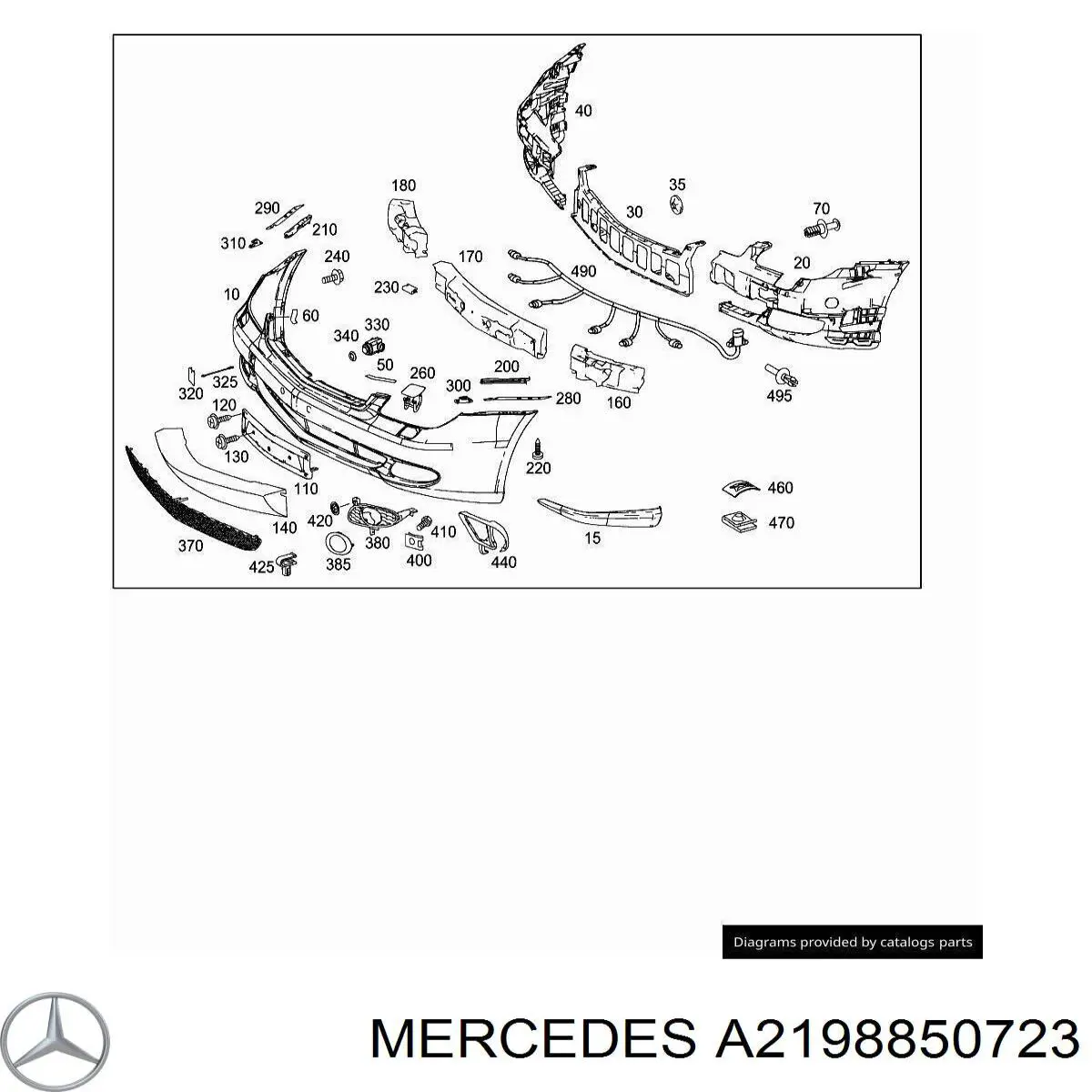Купить A2198850723 Mercedes 