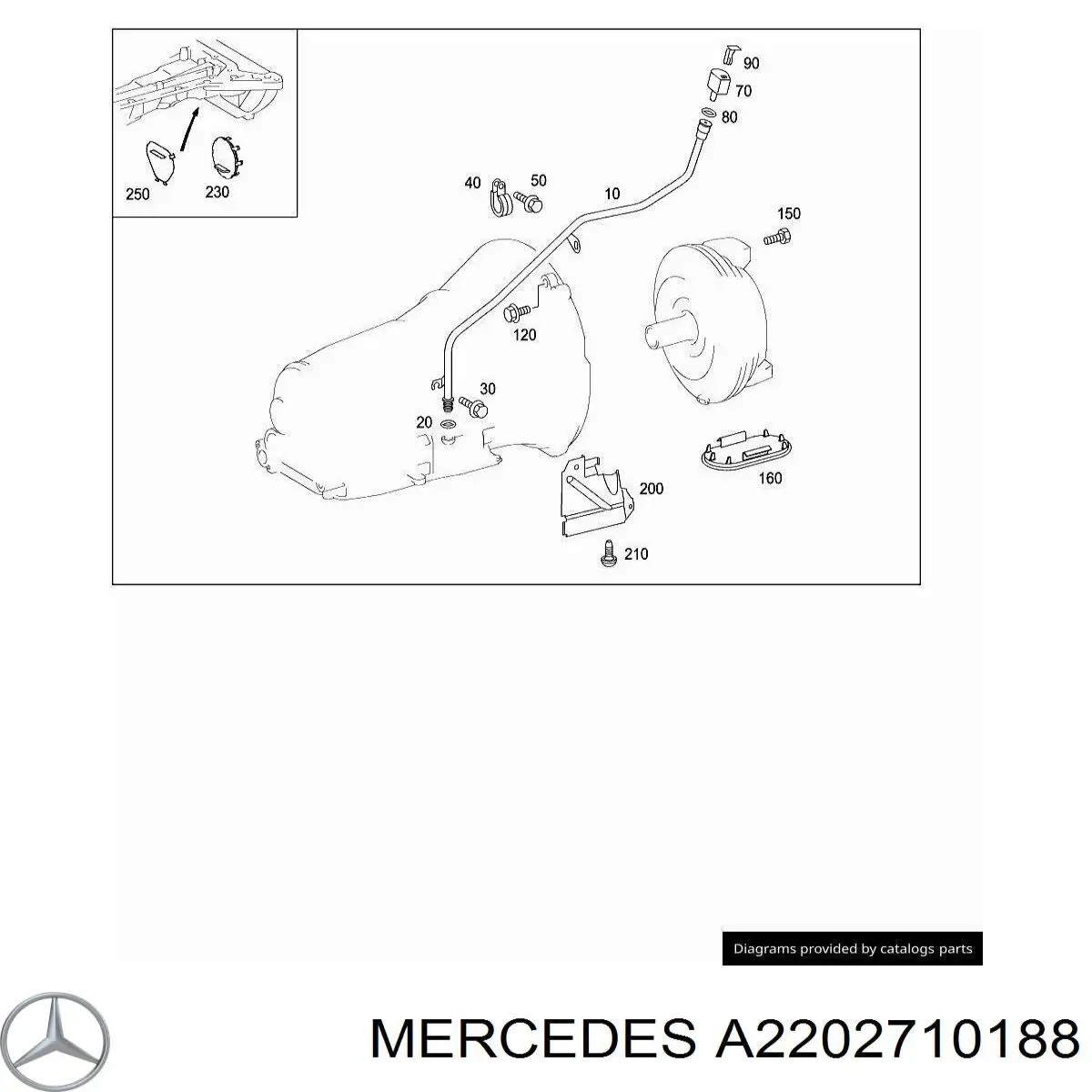  Mercedes A2202710188 цена, от 4.18 USD