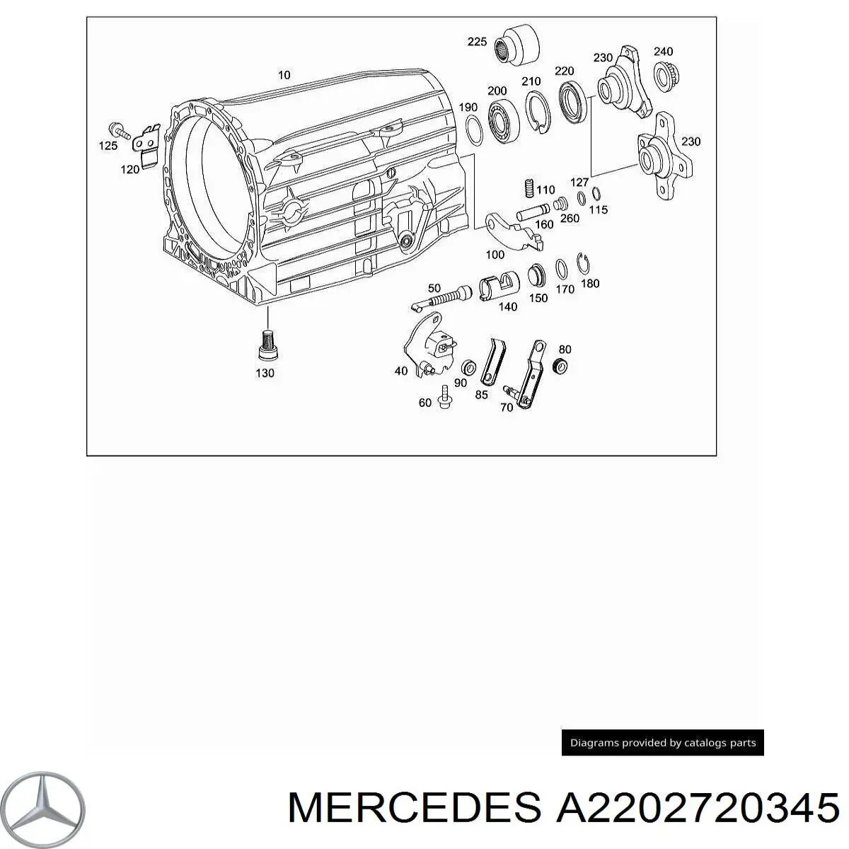 Фланец АКПП/МКПП задний на Mercedes E (S211)