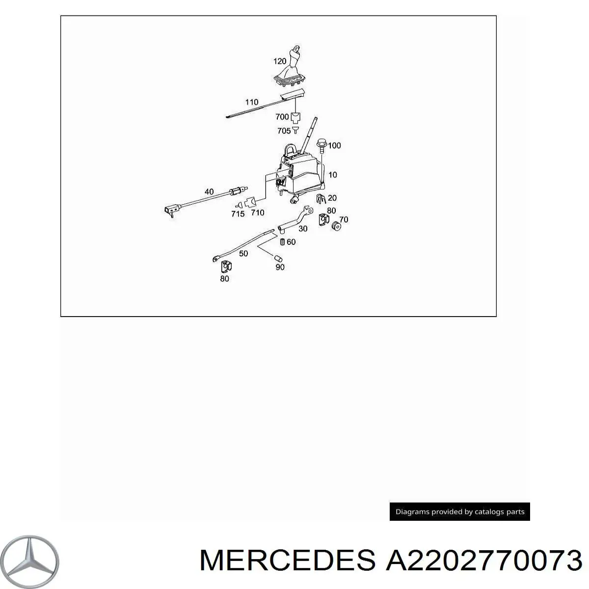  Mercedes A2202770073 цена, от 8.19 USD