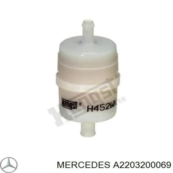 Фильтр воздушный компрессора подкачки (амортизаторов) Mercedes A2203200069