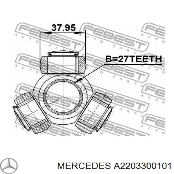 Привод передний правый Mercedes A2203300101 цена, от 157.15 USD
