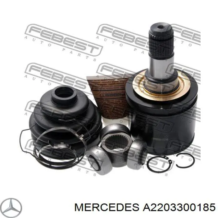 Fuelle, árbol de transmisión delantero exterior A2203300185 Mercedes