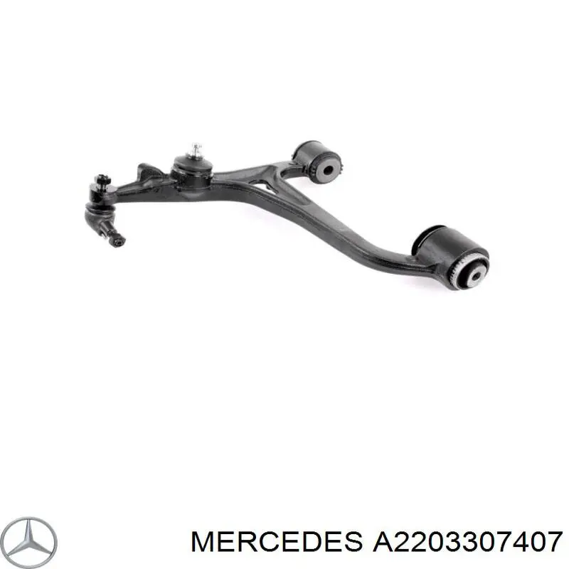 A2203307407 Mercedes braço oscilante inferior direito de suspensão dianteira