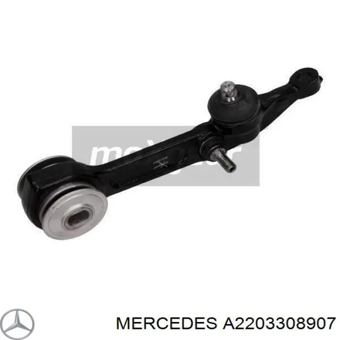 Barra oscilante, suspensión de ruedas delantera, inferior izquierda A2203308907 Mercedes