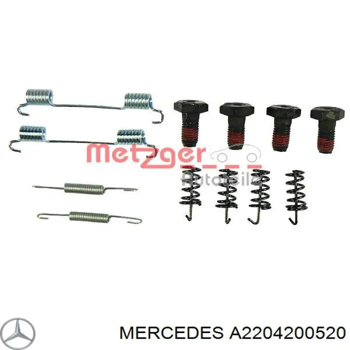 Купить A2204200520 Mercedes Колодки ручника/стояночного тормоза