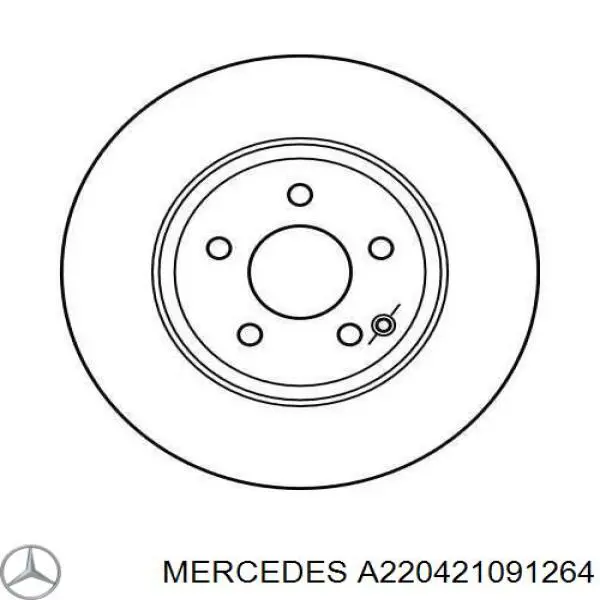 A220421091264 Mercedes диск тормозной передний
