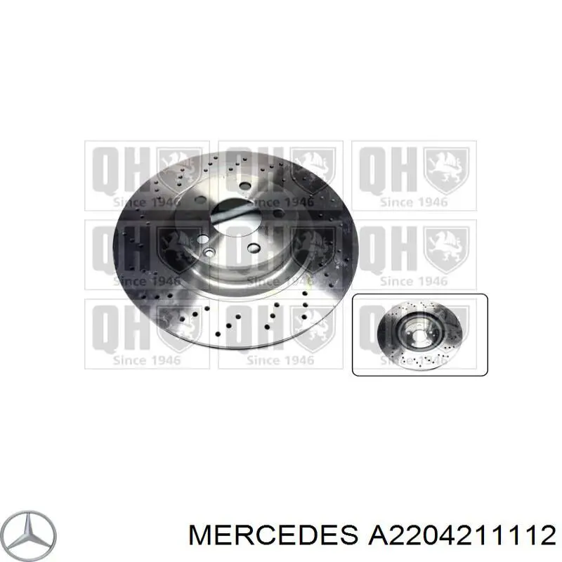 Тормоз дисковый передний Mercedes A2204211112 цена, от 88.16 USD