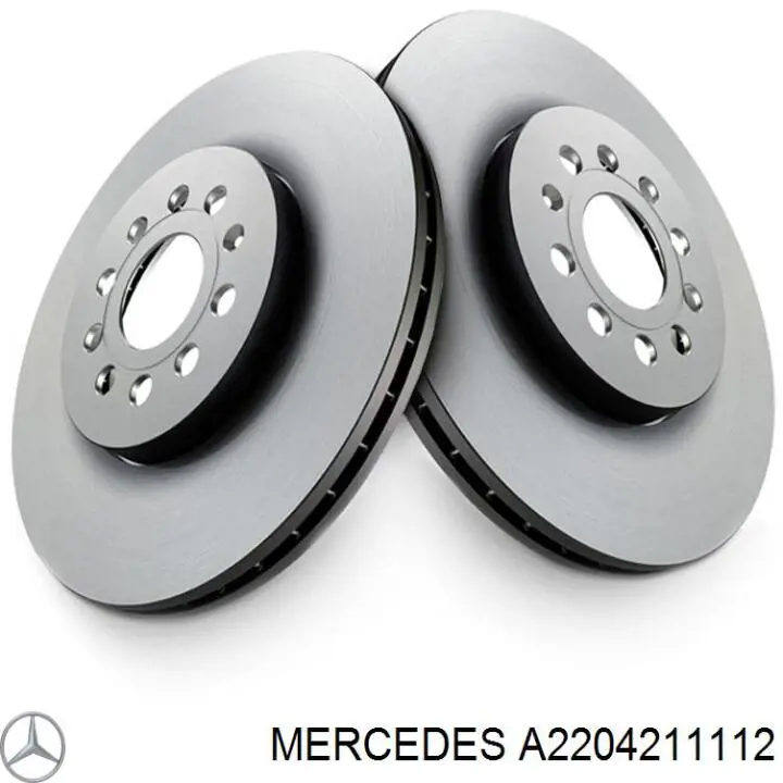 A2204211112 Mercedes диск тормозной передний