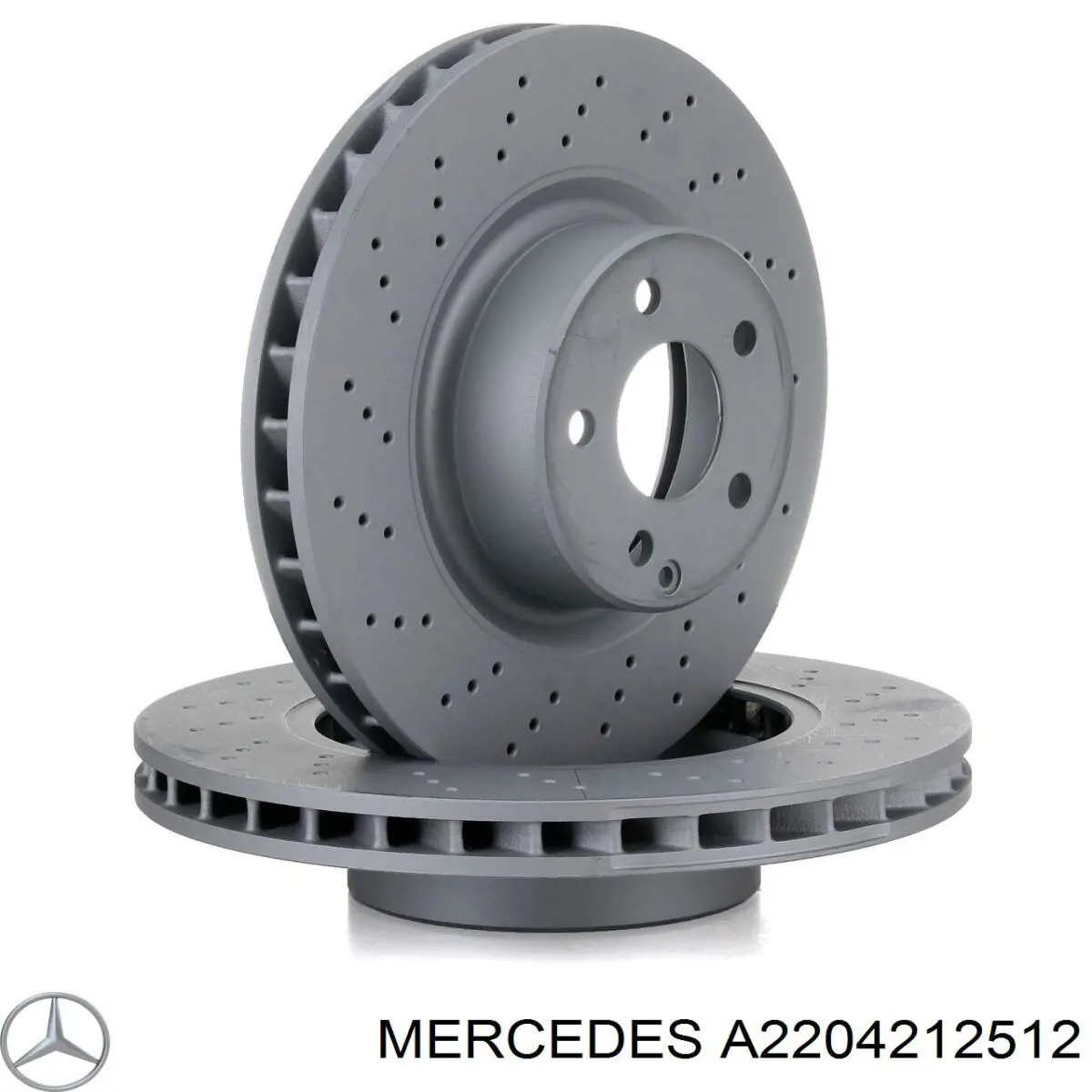 Передний тормозной диск Mercedes A2204212512