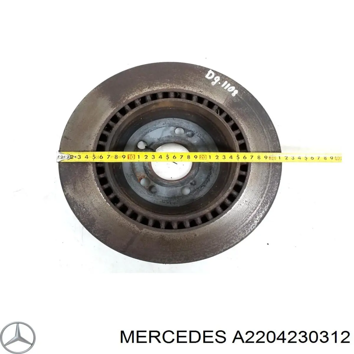 Купить A2204230312 Mercedes Диск тормозной задний