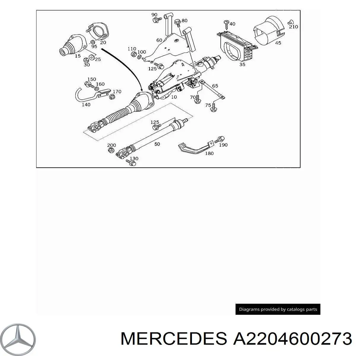  Mercedes A2204600273 цена, от 82.51 USD