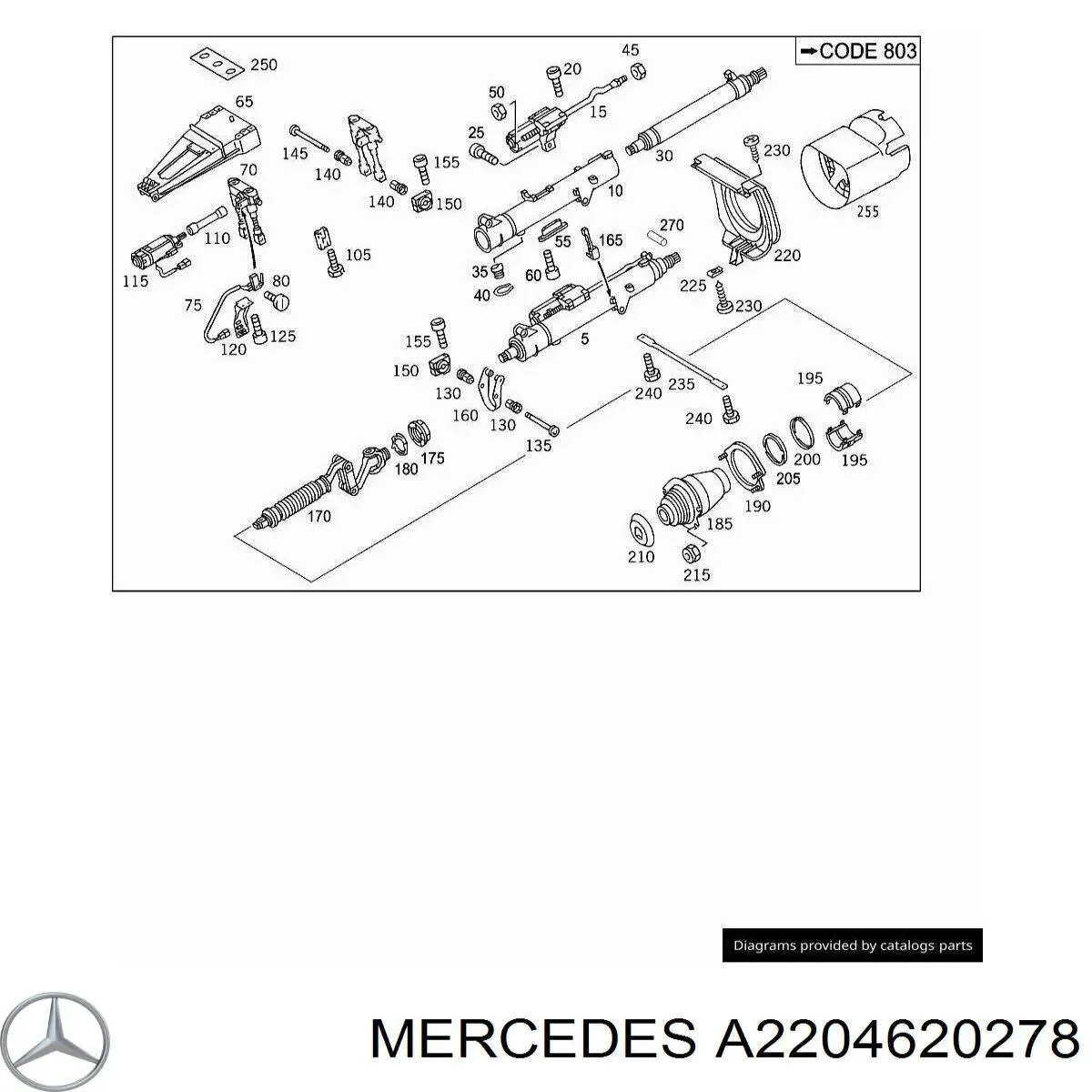  Mercedes A2204620278 цена, от 3.47 USD