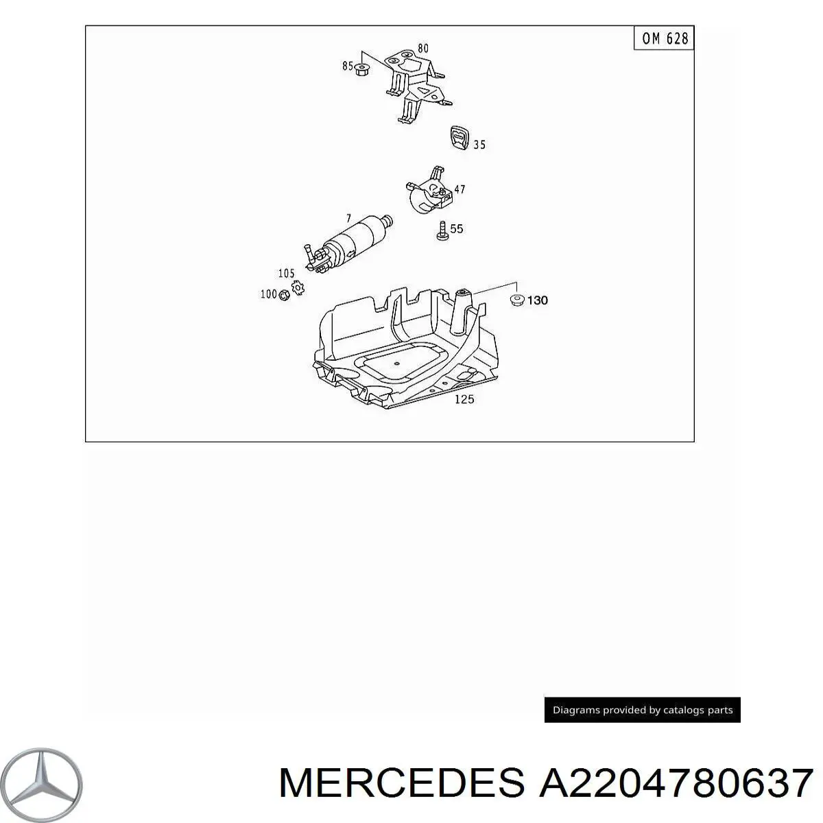 Купить A2204780637 Mercedes 