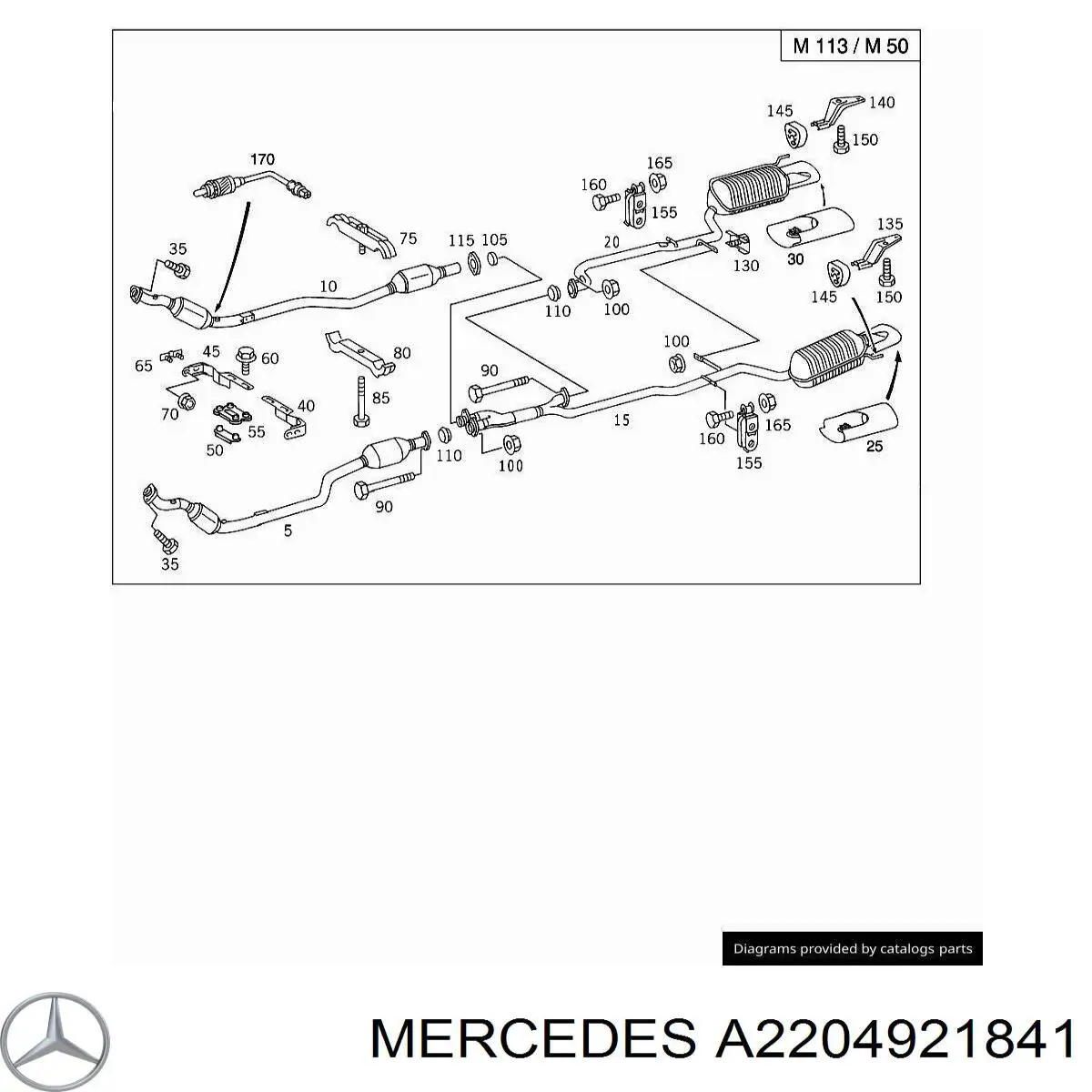 Купить A2204921841 Mercedes 