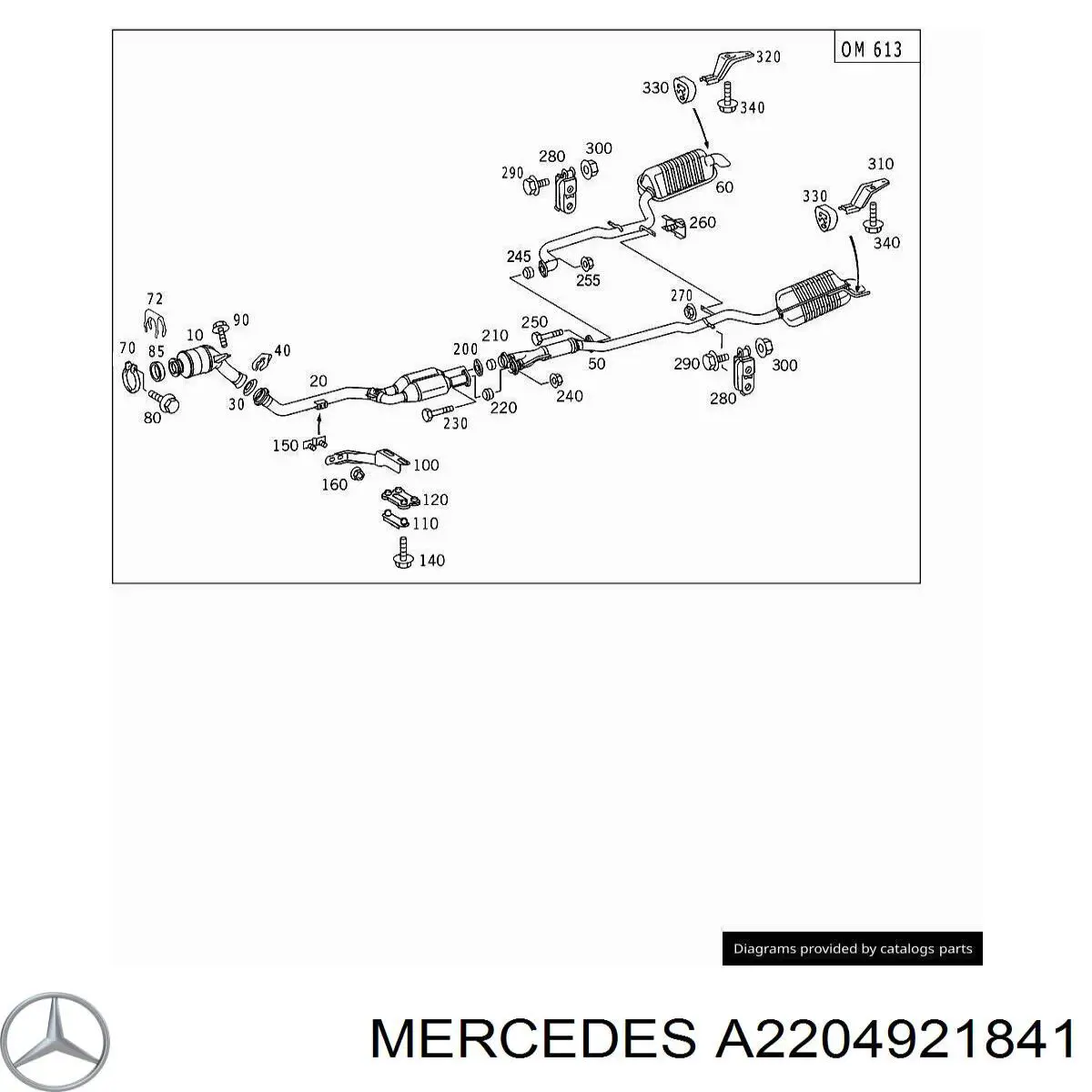  Mercedes A2204921841 цена, от 8.47 USD