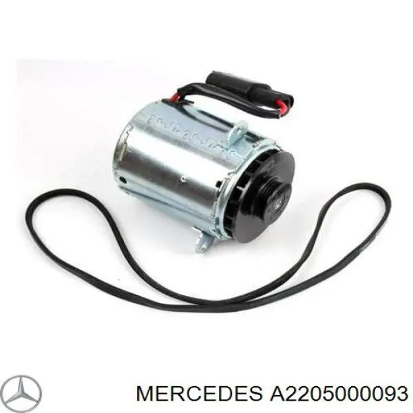 A2205000093 Mercedes ventilador elétrico de esfriamento montado (motor + roda de aletas)