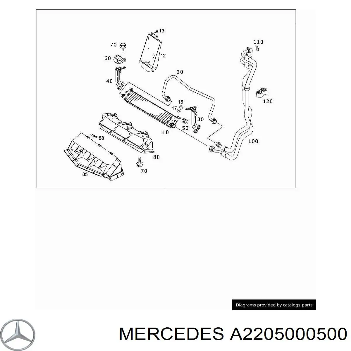 A2205000500 Mercedes Радиатор АКПП