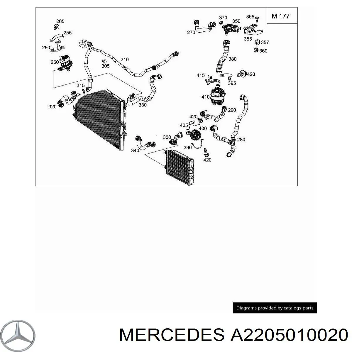  Mercedes A2205010020 цена, от 4.10 USD