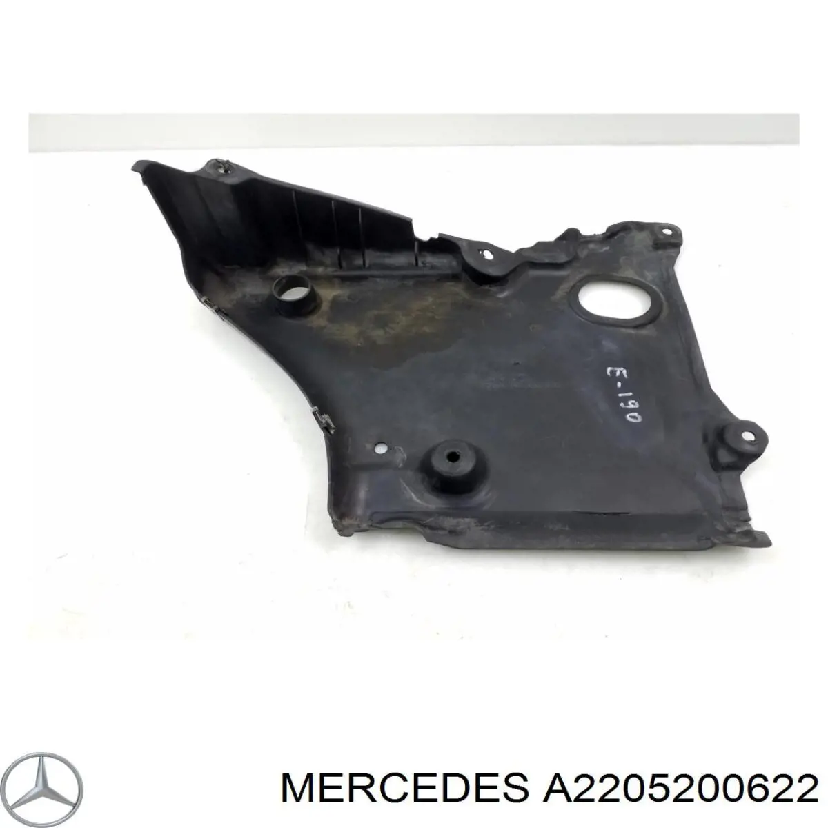 Защита двигателя задняя на Mercedes S (W220)