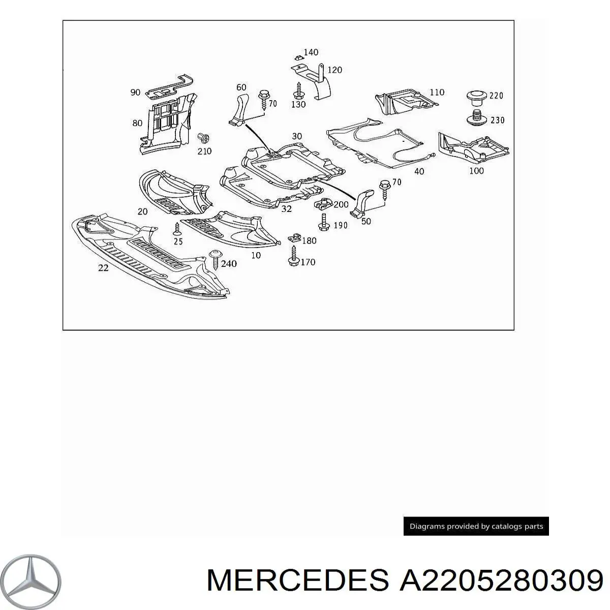 A2205280309 Mercedes 