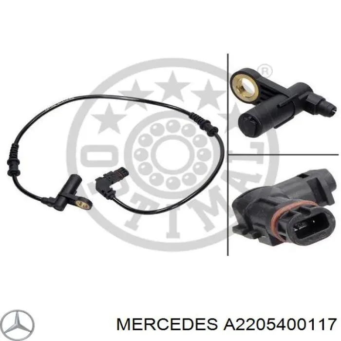 Купить A2205400117 Mercedes Датчик АБС (ABS) передний