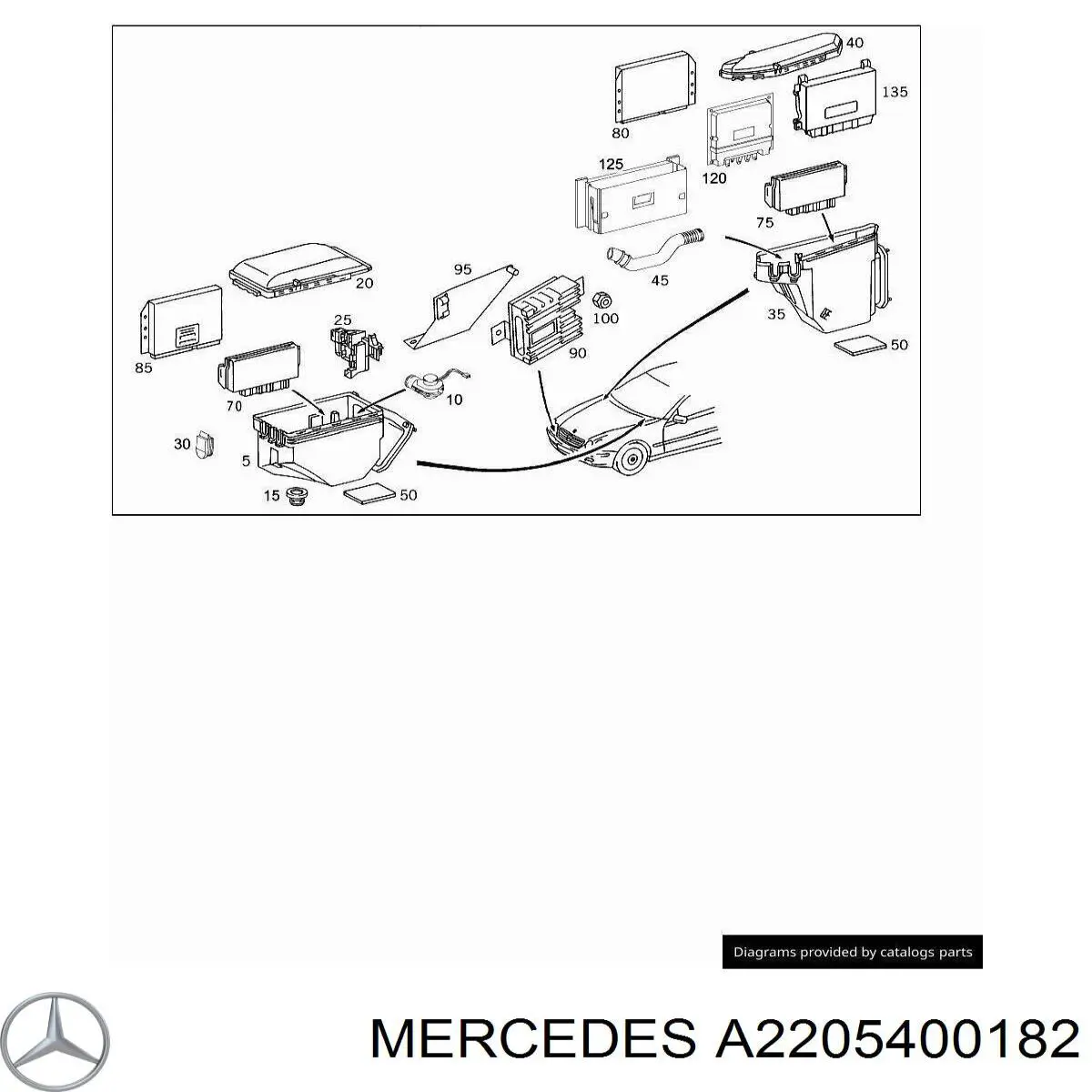 2205400182 Mercedes 