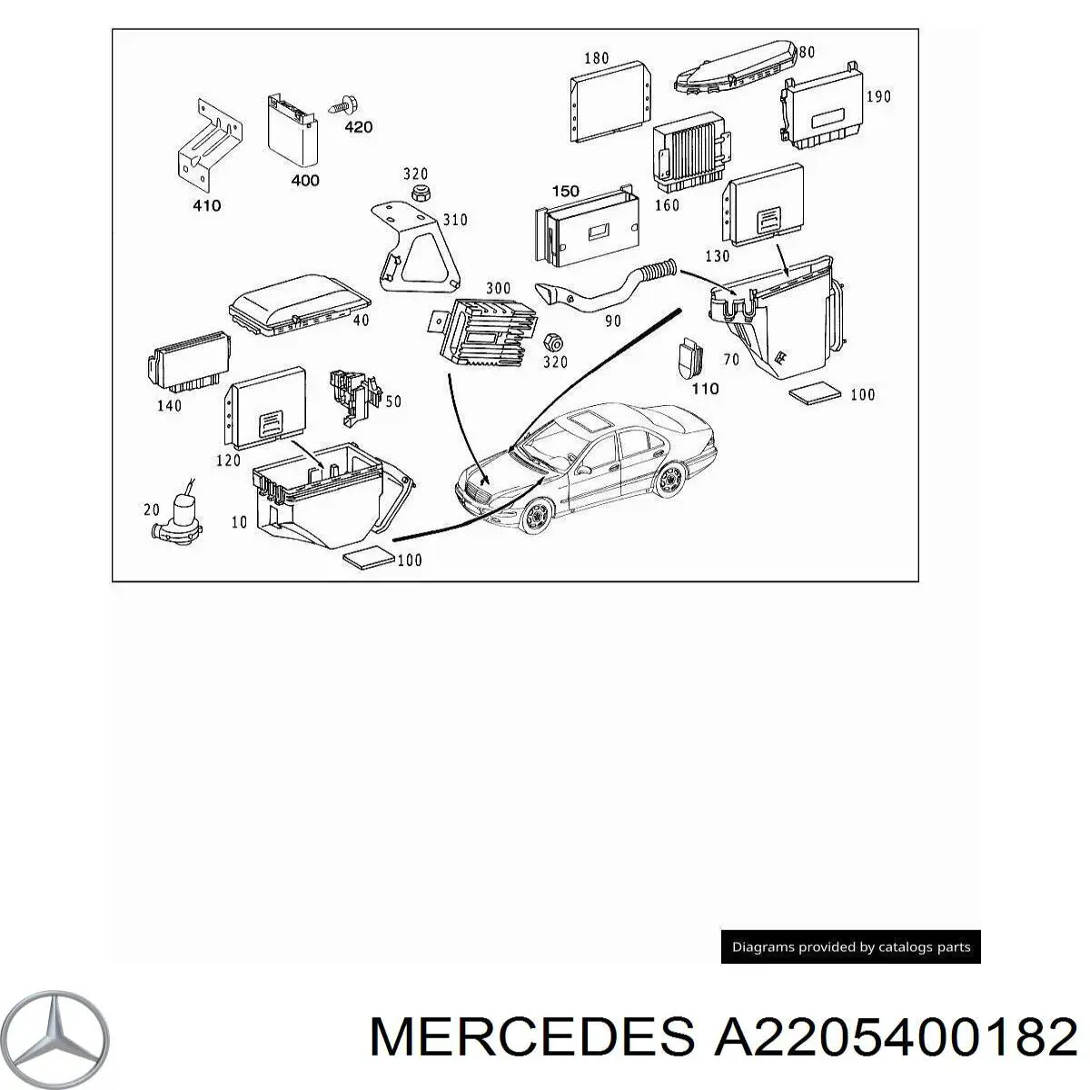  Mercedes 2205400182 цена, от 7.62 USD
