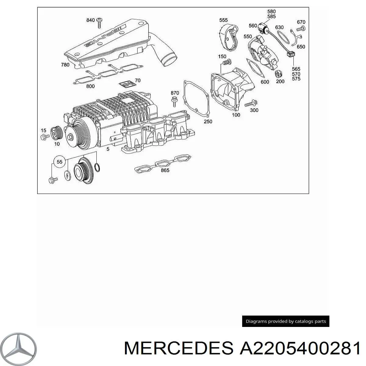 A2205400281 Mercedes 