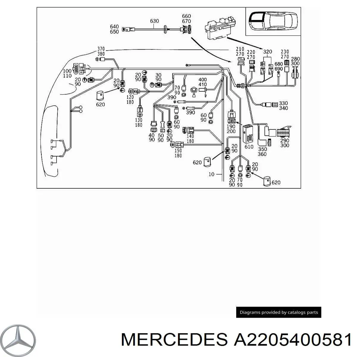 A2205400581 Mercedes 