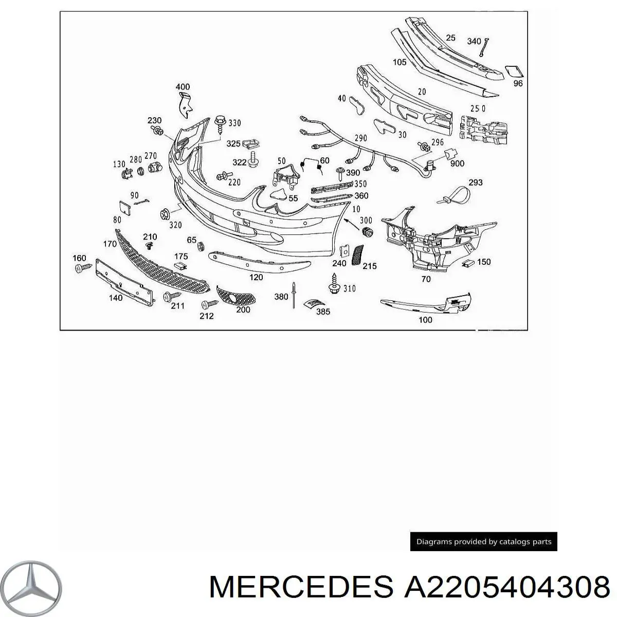 A2205404308 Mercedes 