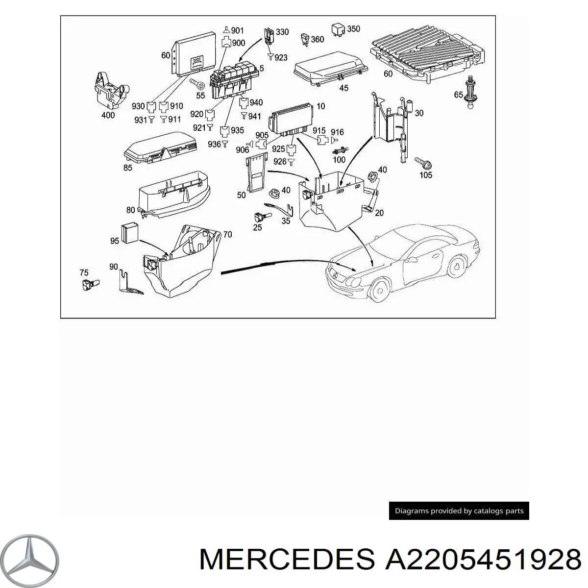 Купить 2205451928 Mercedes 