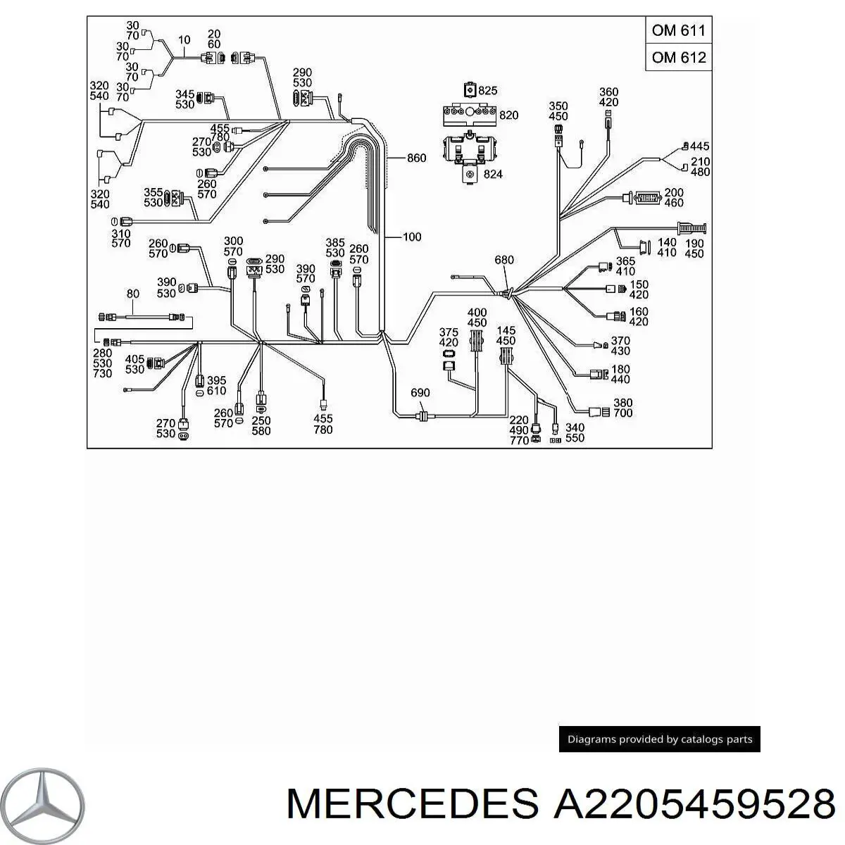  Mercedes A2205459528 цена, от 133.78 USD
