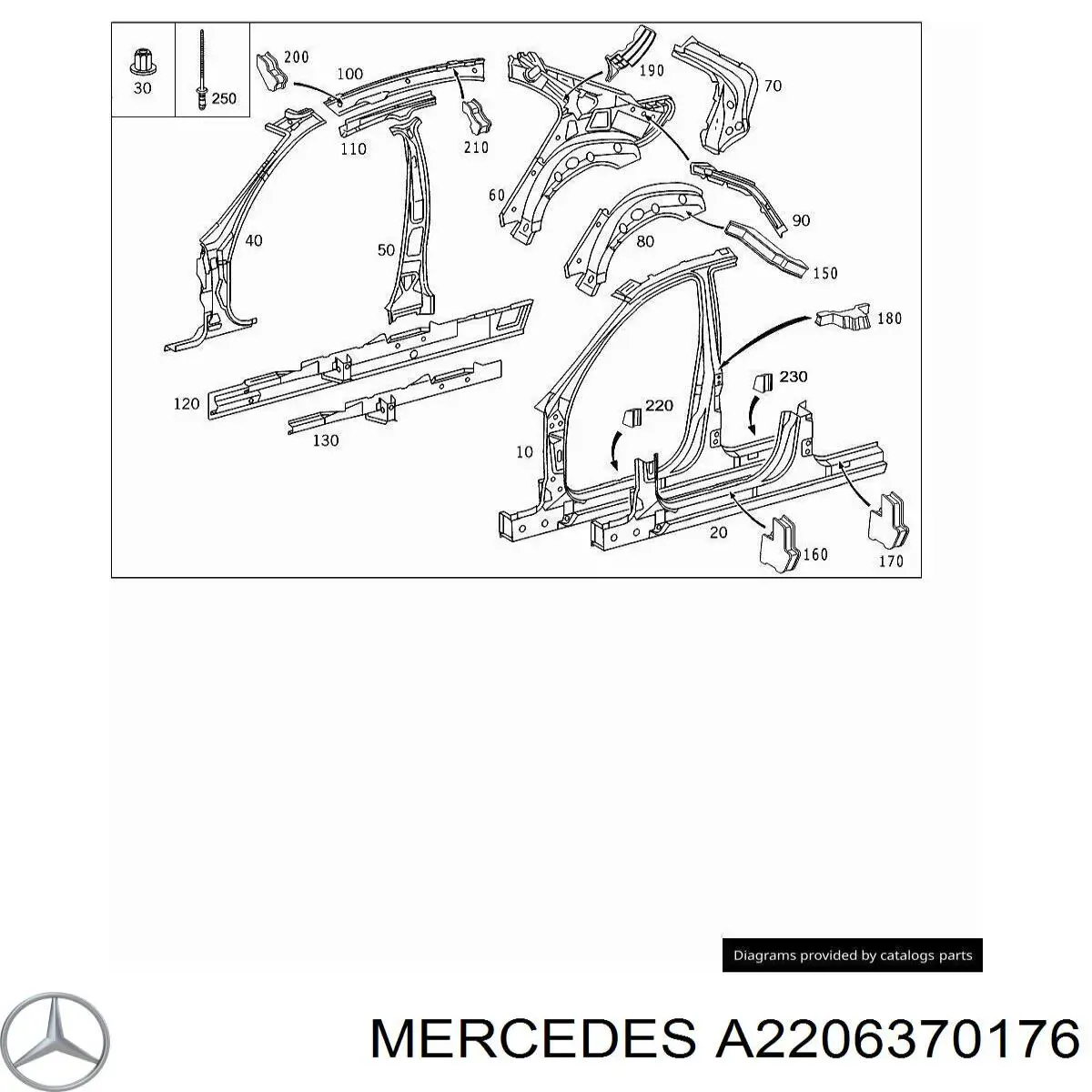 A2206370176 Mercedes 