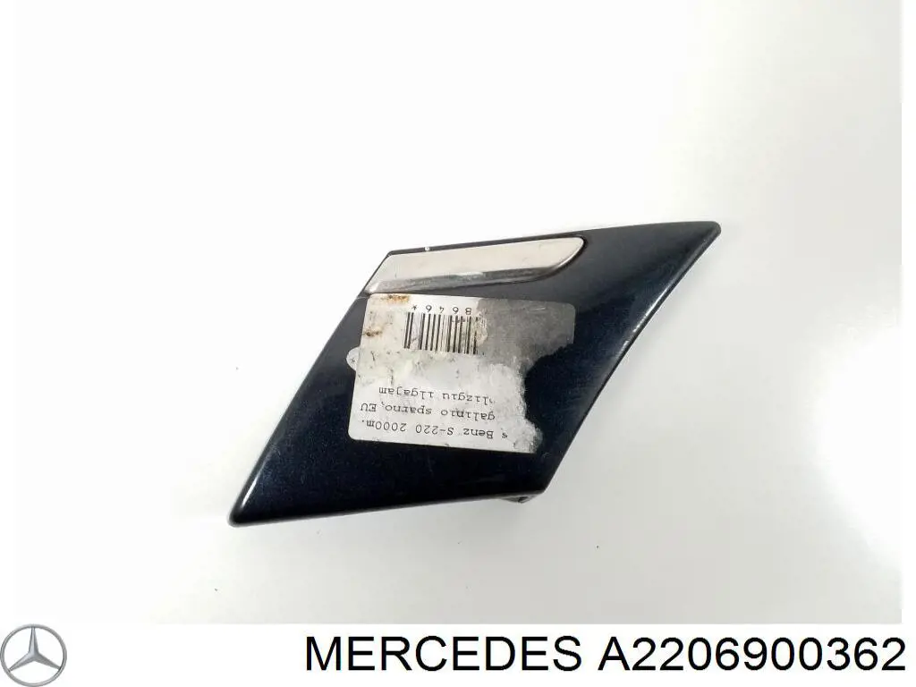 Moldura do pára-lama traseiro esquerdo para Mercedes S (W220)