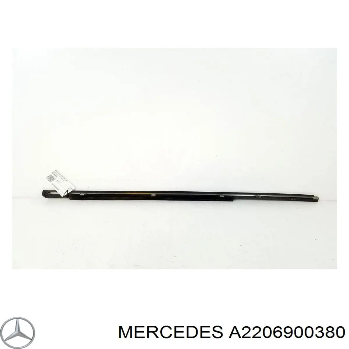 A2206900380 Mercedes уплотнитель стекла двери задней левой внешний (планка)