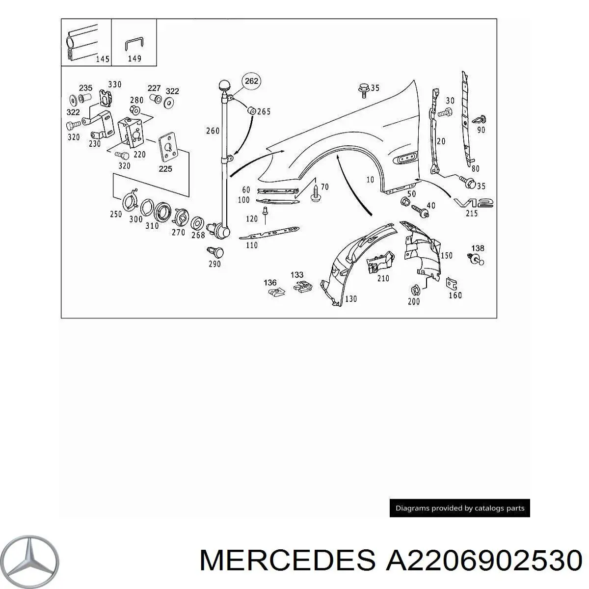  Mercedes 2206902530 цена, от 3.72 USD