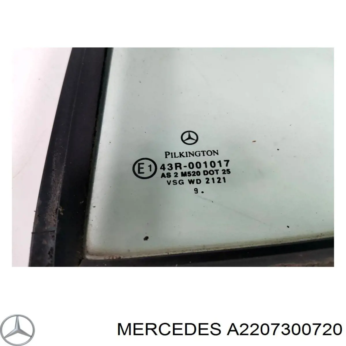 A2207300720 Mercedes Стекло-форточка двери, задней, левой