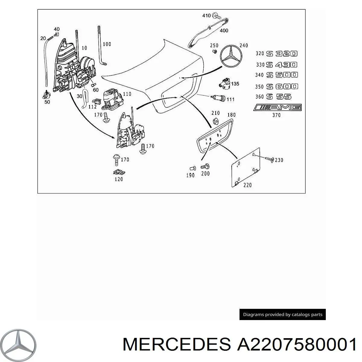 A2207580001 Mercedes 