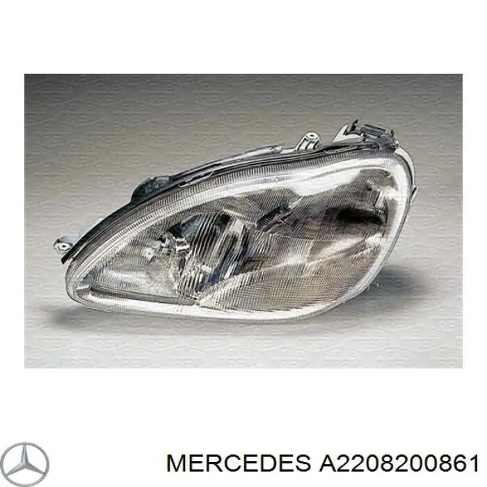 Фара правая Mercedes A2208200861