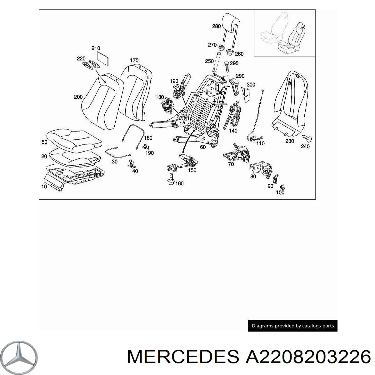  Mercedes 2208203226 цена, от 29.57 USD