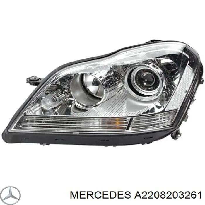 A2208203261 Mercedes luz direita