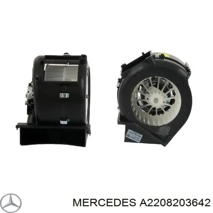 Мотор вентилятора печки (отопителя салона) задний Mercedes A2208203642 цена, от 111.34 USD