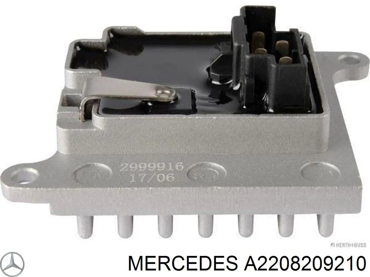 A2208209210 Mercedes резистор (сопротивление вентилятора печки (отопителя салона))