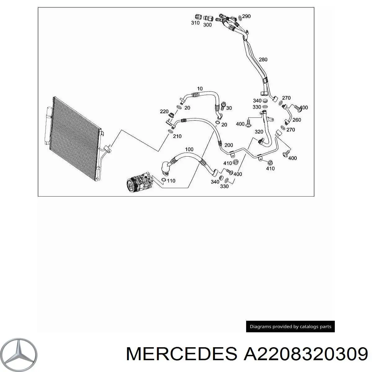  Mercedes A2208320309 цена, от 5.74 USD