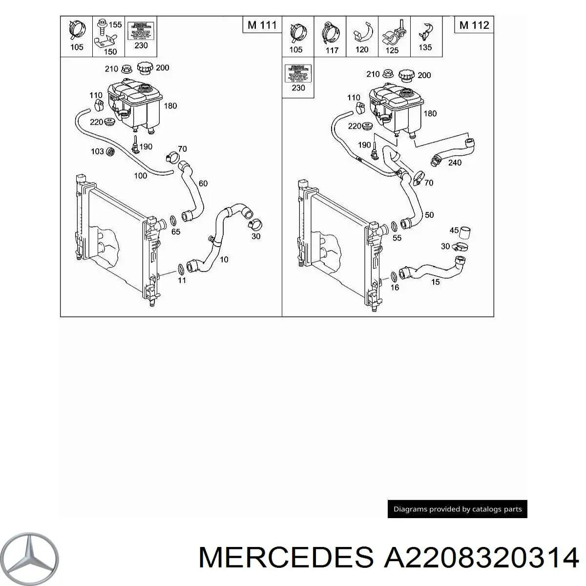  Mercedes A2208320314 цена, от 4.95 USD