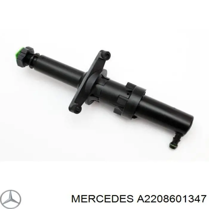 A2208601347 Mercedes suporte do injetor de fluido para lavador das luzes (cilindro de elevação)