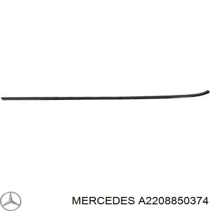 Moldura esquerda do pára-choque traseiro para Mercedes S (W220)