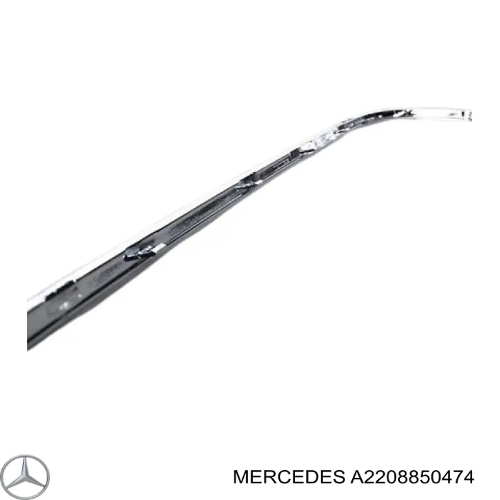 Moldura direita do pára-choque traseiro para Mercedes S (W220)