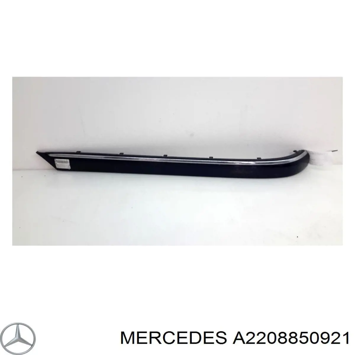 A2208850921 Mercedes Молдинг заднего бампера, левый